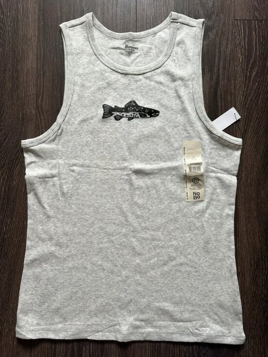 Tops - Light gray fish tank top